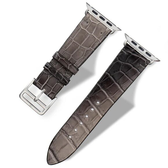 Unique Exotic Leather Strap – Stone Brown Genuine Alligator main image 3